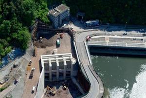 Auslaufbauwerk Luftaufnahme